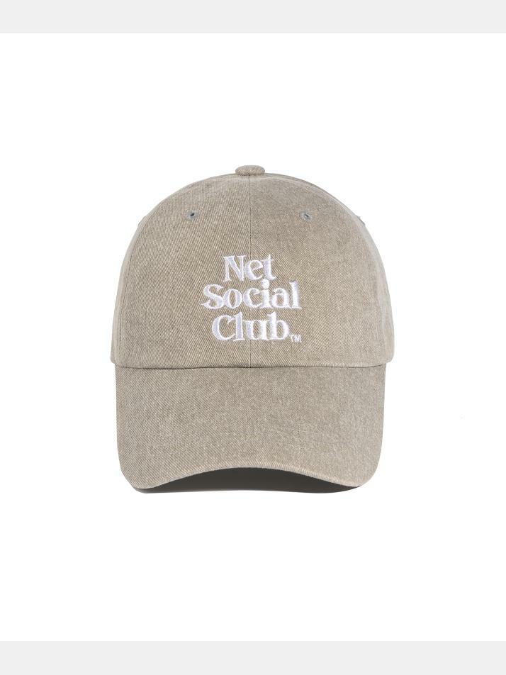 NET SOCIAL CLUB PIGMENT STITCH CAP (STONE BEIGE)