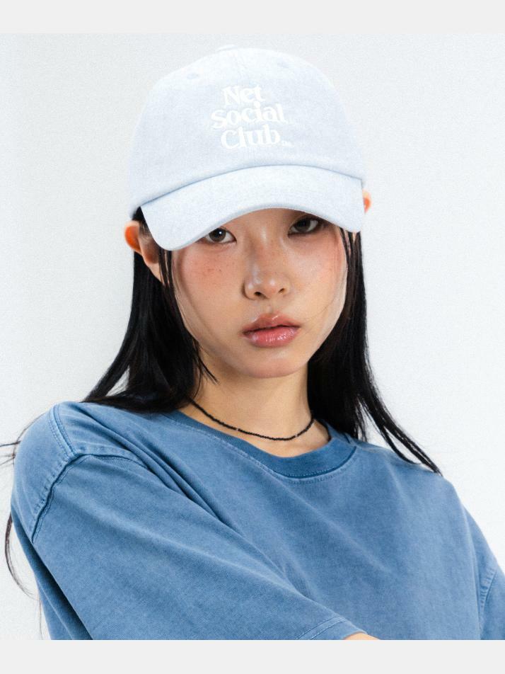 NET SOCIAL CLUB PIGMENT CAP (SKY BLUE)