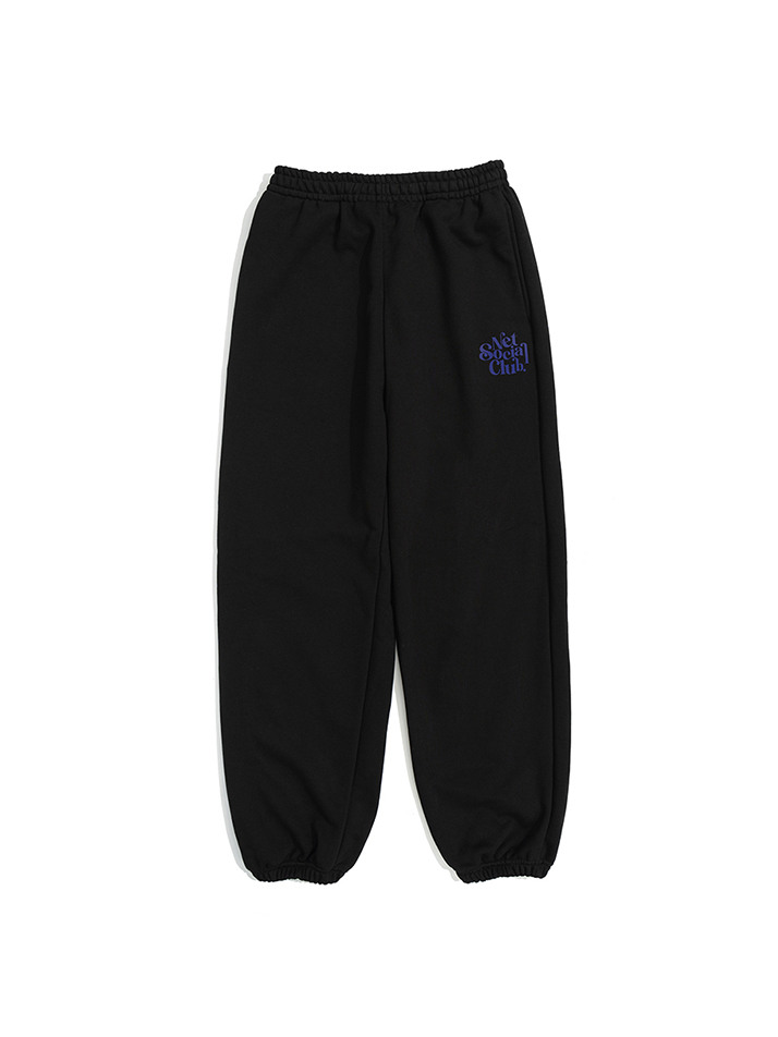 CURLY LOGO JOGGER PANTS (BLACK)