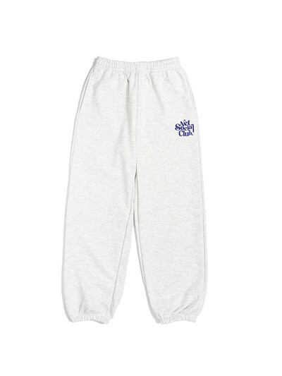 CURLY LOGO JOGGER PANTS (LIGHT MELANGE)