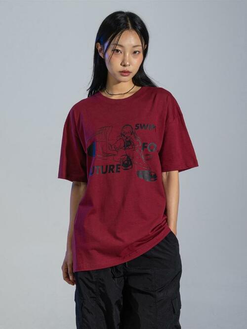 SWIPE 4 FUTURE TEE (BURGUNDY)