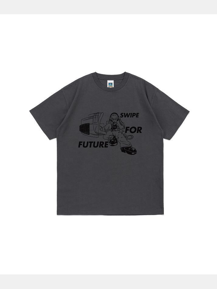 SWIPE 4 FUTURE TEE (CHARCOAL)