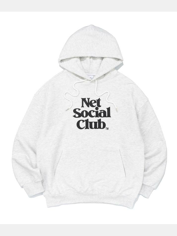 OG LOGO HOOD (LIGHT MELANGE)