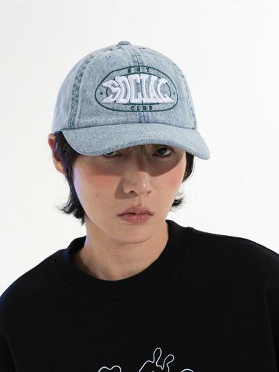 OLD SOCIAL WASHED CAP (L/DENIM)