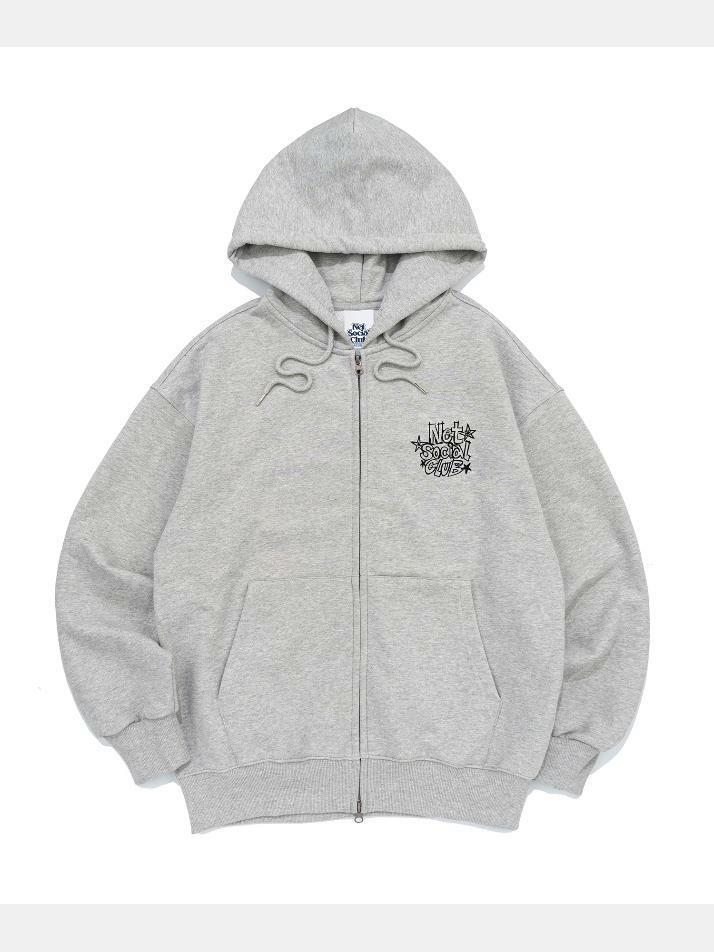 STAR SKETCH HOOD ZIP-UP (MELANGE)