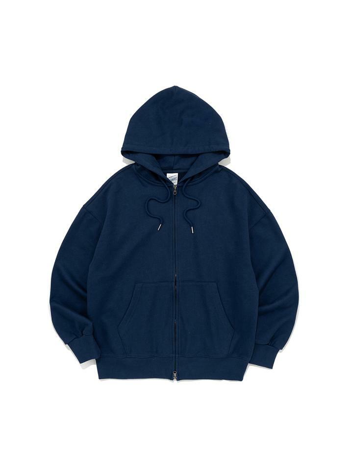 BECANVAS OVERFIT 2WAY HOOD ZIP-UP (DARK BLUE)