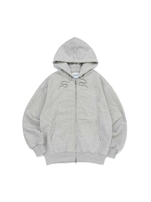 BECANVAS OVERFIT 2WAY HOOD ZIP-UP (MELANGE)