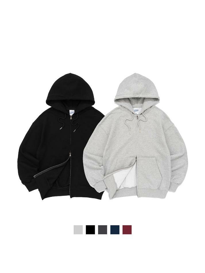 [2PACK] BECANVAS OVERFIT 2WAY HOOD ZIP-UP - 5COLOR