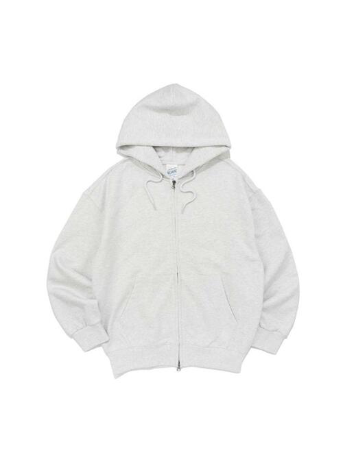 BECANVAS OVERFIT 2WAY HOOD ZIP-UP (LIGHT MELANGE)