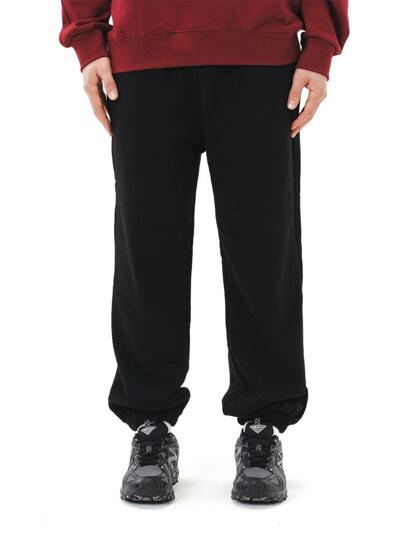 르커스텀 무지 조거 팬츠 (블랙)