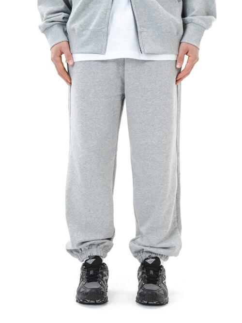 르커스텀 무지 조거 팬츠 (멜란지)