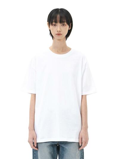 르커스텀 18S 무지 반팔티 (화이트)