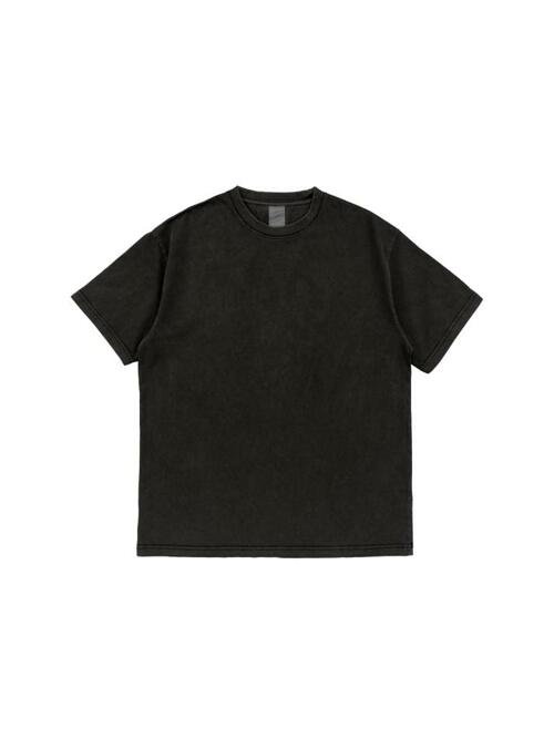 BECANVAS 32S 2-PLY PIGMENT DYED SHORTSLEEVE (BLACK)