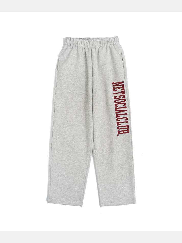 STRAIGHT LOGO STRAIGHT SWEATPANTS (MELANGE)