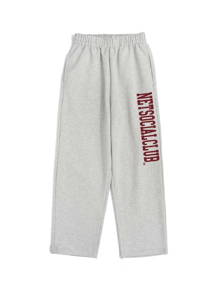 STRAIGHT LOGO STRAIGHT SWEATPANTS (MELANGE)