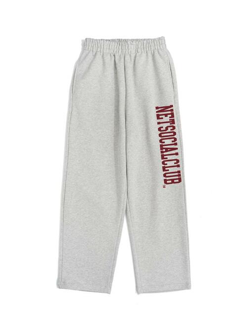 STRAIGHT LOGO STRAIGHT SWEATPANTS (MELANGE)
