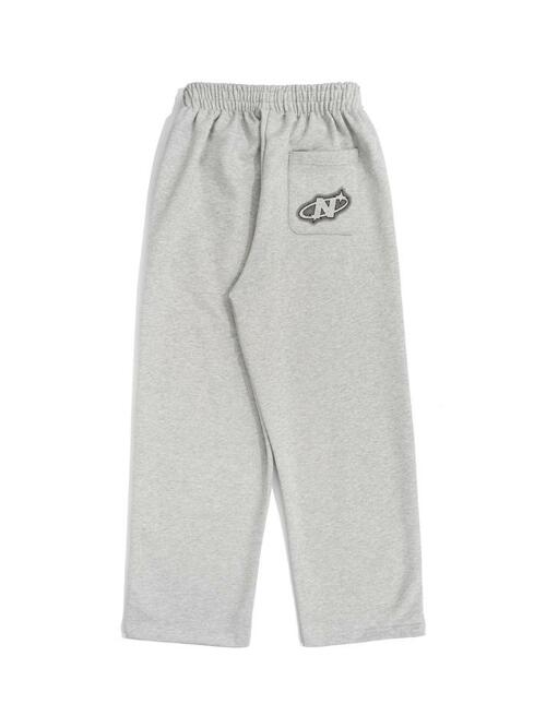 HALFTONE N LOGO STRAIGHT SWEATPANTS (MELANGE)