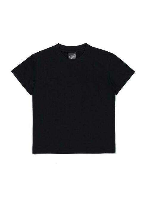 [KIDS] COTTON TOUCH FUNCTIONALITY ROUND SHORTSLEEVE (BLACK)