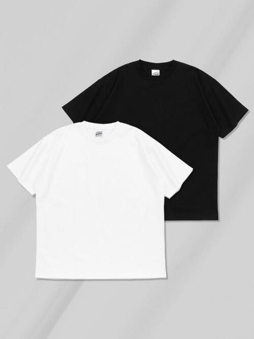 [2PACK] 32수 2합 코튼 무지 반팔티 (2COLOR)
