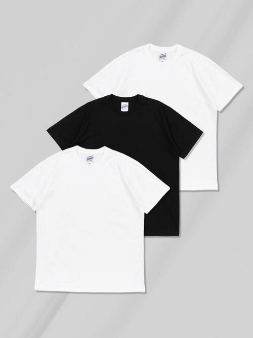 [3PACK] 32수 코튼 무지 반팔티 (2COLOR)