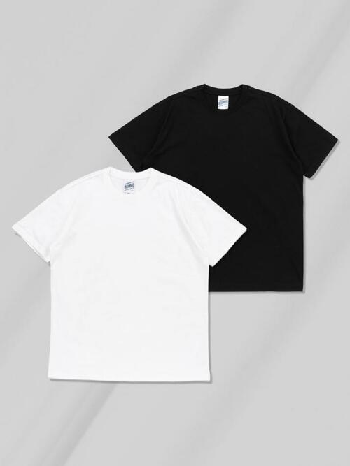 [2PACK] 32수 코튼 무지 반팔티 (2COLOR)