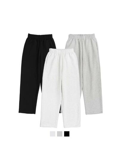 [2PACK] BECANVAS STRAIGHT SEWATPANTS - 3COLOR