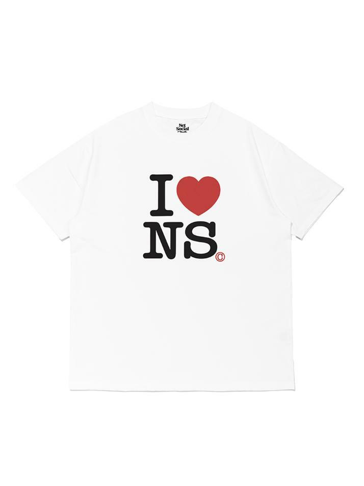 I LOVE NS COTTON TOUCH POLY TEE (WHITE)