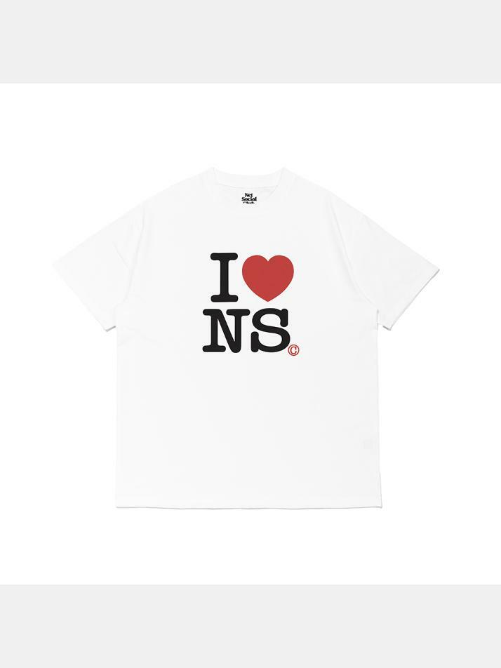 I LOVE NS COTTON TOUCH POLY TEE (WHITE)