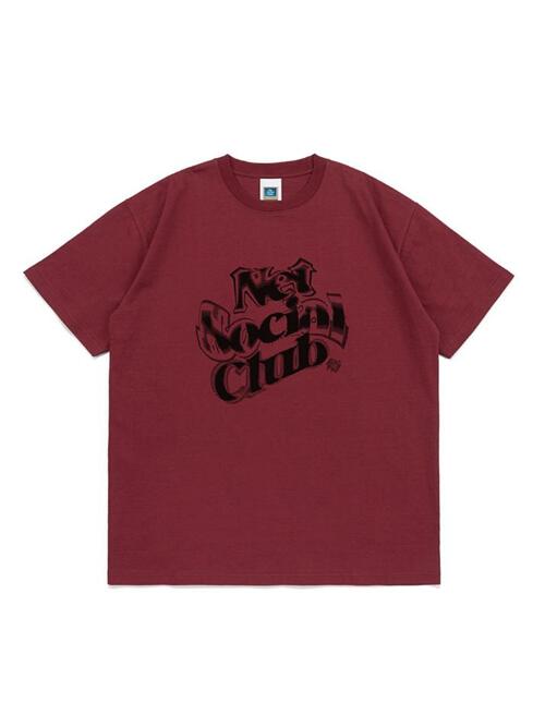 BLURRY LOGO TEE (BURGUNDY)