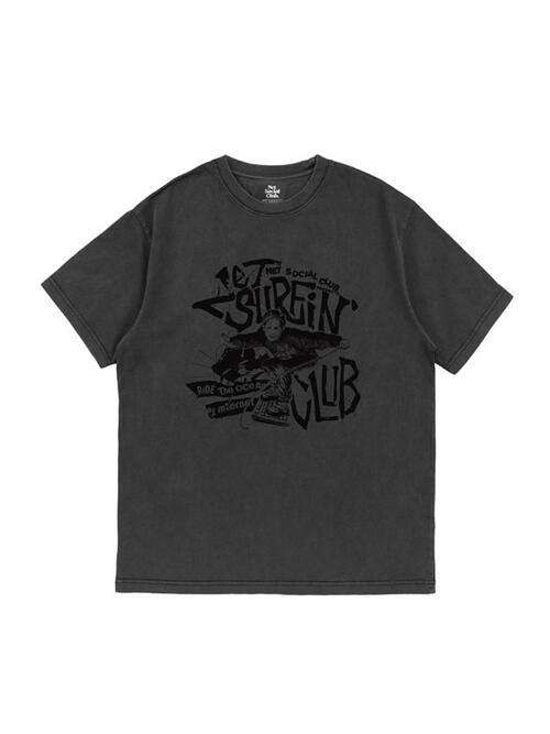 NET SURFING PIGMENT TEE (BLACK)
