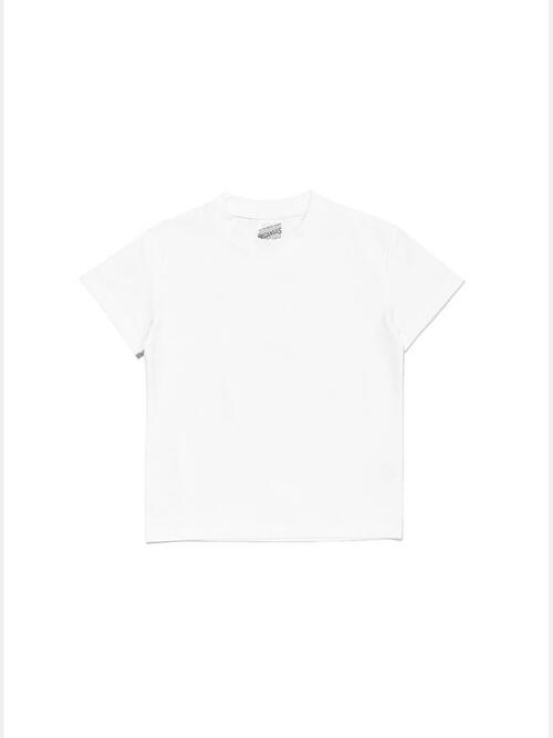 [KIDS] COTTON TOUCH FUNCTIONALITY ROUND SHORTSLEEVE (WHITE)