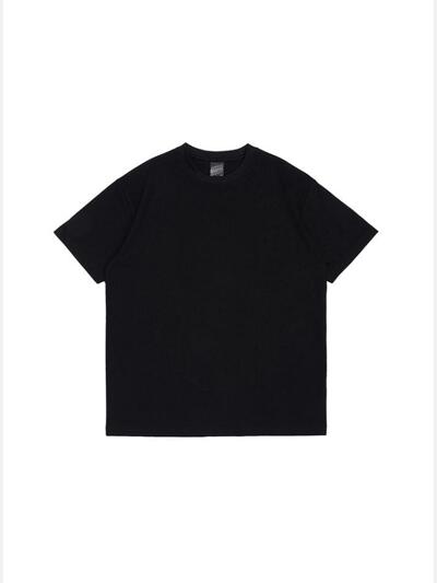 COTTON TOUCH FUNCTIONALITY ROUND SHORTSLEEVE (BLACK)