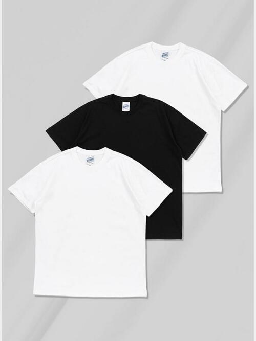 [3PACK] 32수 코튼 무지 반팔티 (2COLOR)