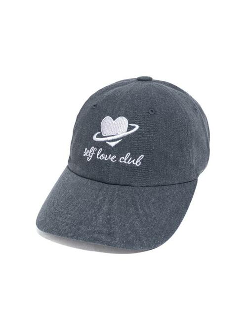SELF LOVE PIGMENT WASHED CAP (SLATE BLUE)