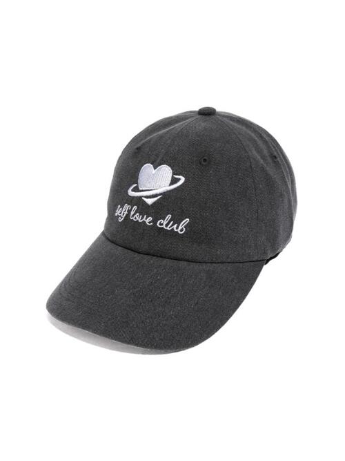SELF LOVE PIGMENT WASHED CAP (BLACK)