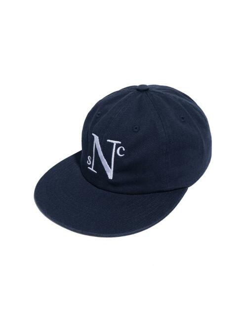 N LOGO FLAT VISOR CAP (NAVY)