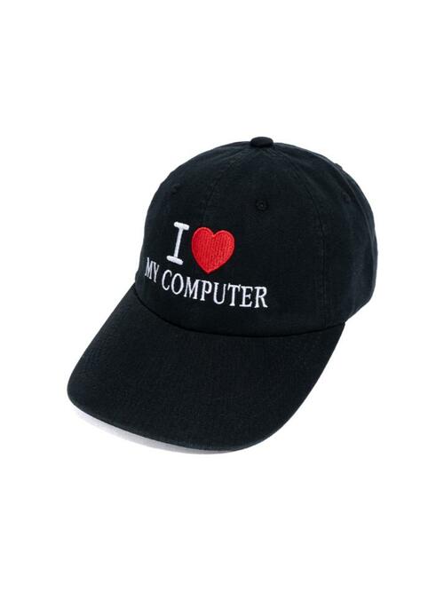 I LOVE MY PC WASHED CAP (BLACK)