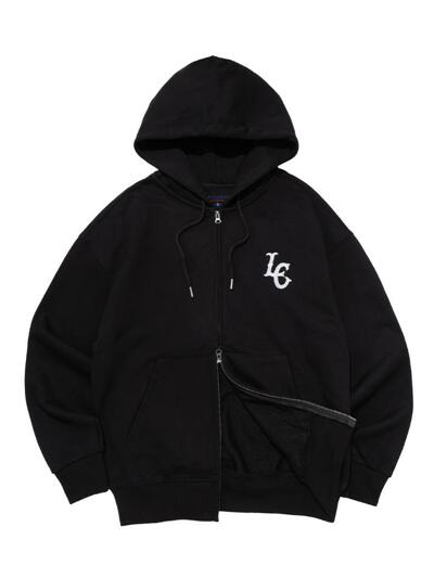 체인 엘씨 로고 후드집업 (블랙)