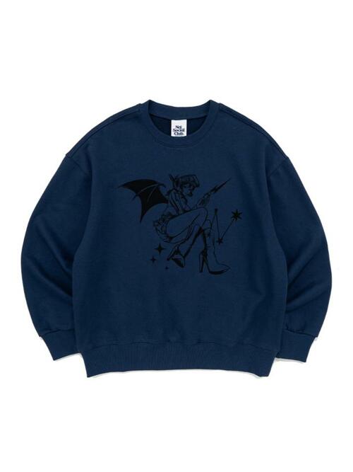 COSTUME PLAY GIRL SWEATSHIRTS (DARK BLUE)