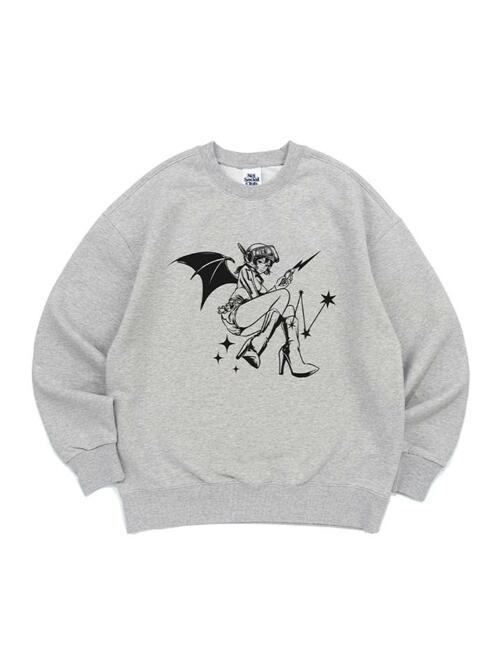 COSTUME PLAY GIRL SWEATSHIRTS (MELANGE)