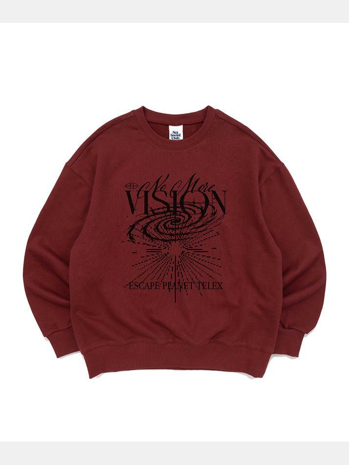 NO MORE VISION SWEATSHIRTS (BURGUNDY)