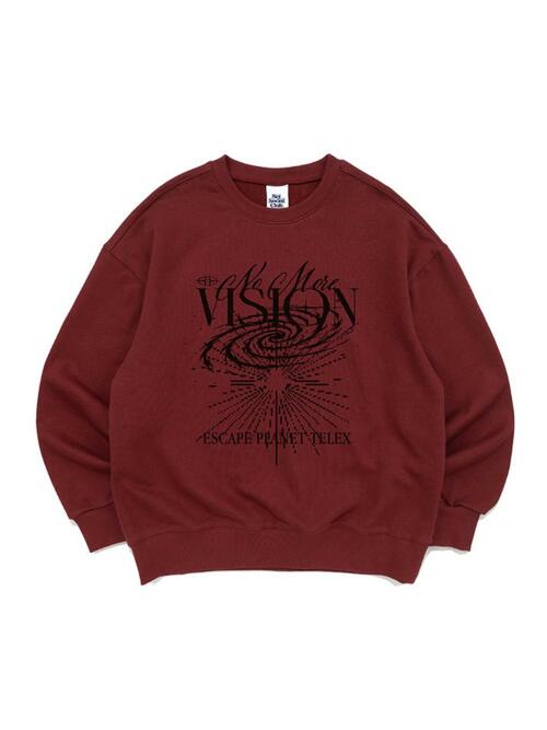NO MORE VISION SWEATSHIRTS (BURGUNDY)