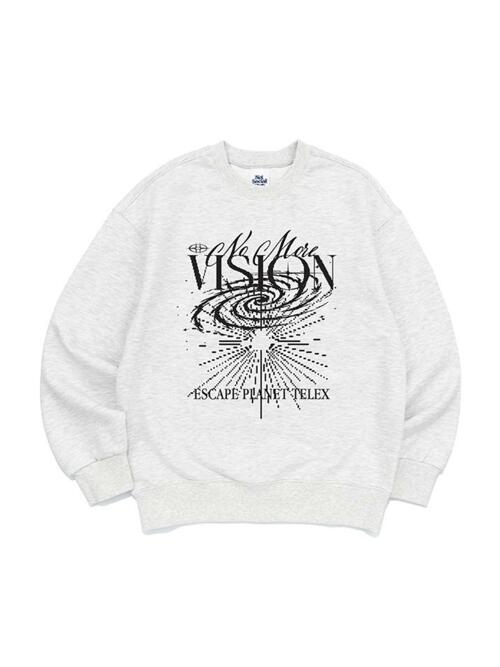 NO MORE VISION SWEATSHIRTS (LIGHT MELANGE)
