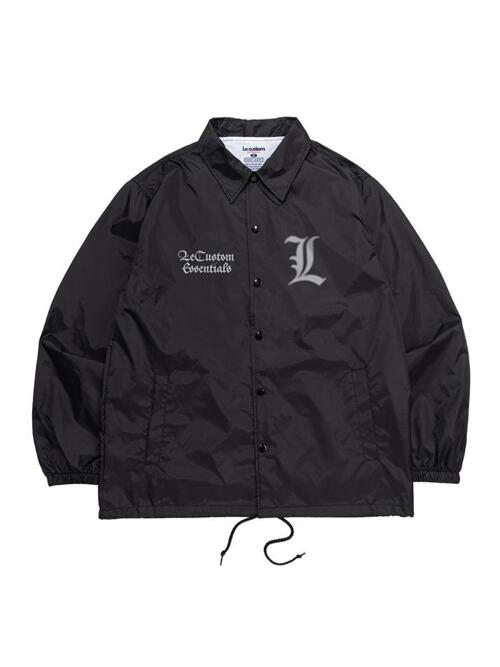고딕 로고 코치 자켓 (블랙)
