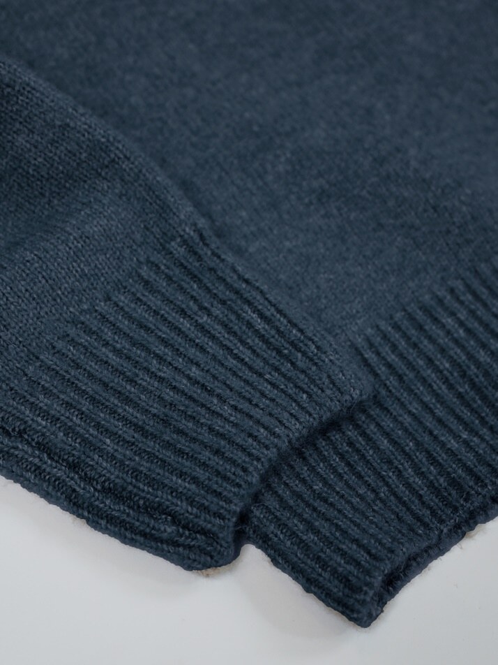 [birbante] 캐시미어 터치 카라 니트 - 틸