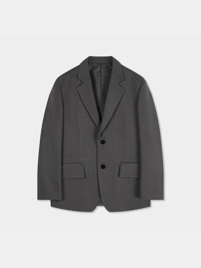 [birbante] 트윌 셋업 블레이저 자켓 - 그레이