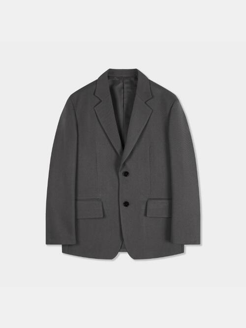 [birbante] 트윌 셋업 블레이저 자켓 - 그레이