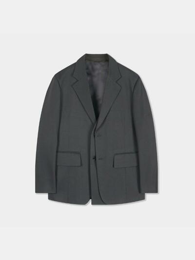 [birbante] 레이어드 셋업 블레이저 자켓 - 그레이