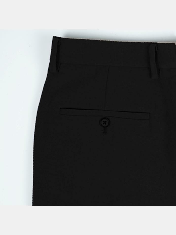 [birbante] 에센셜 슬릿 슬랙스 - 블랙