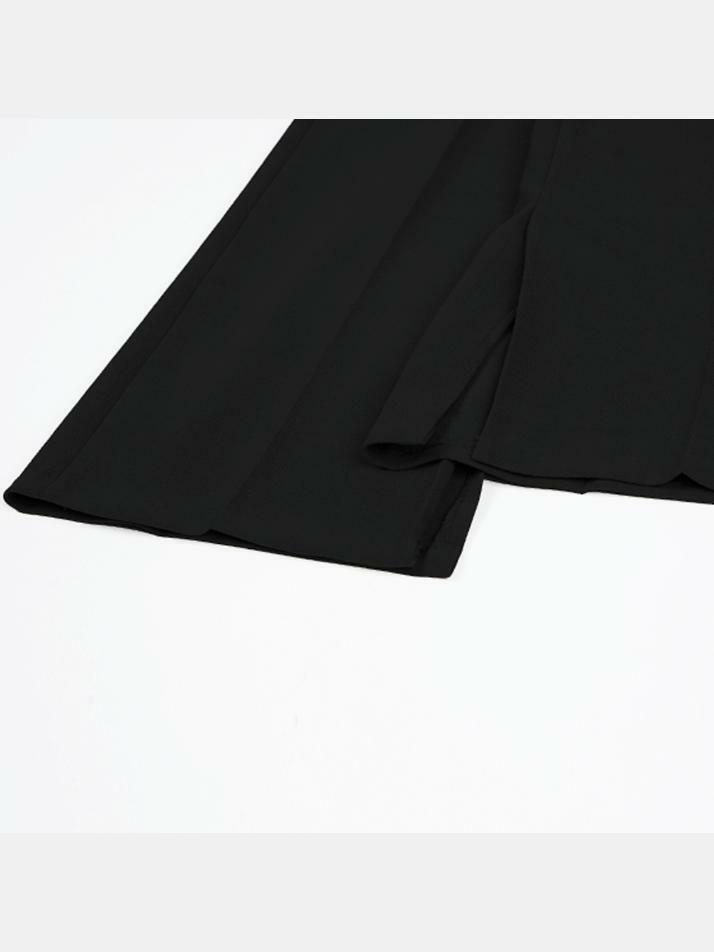 [birbante] 에센셜 슬릿 슬랙스 - 블랙